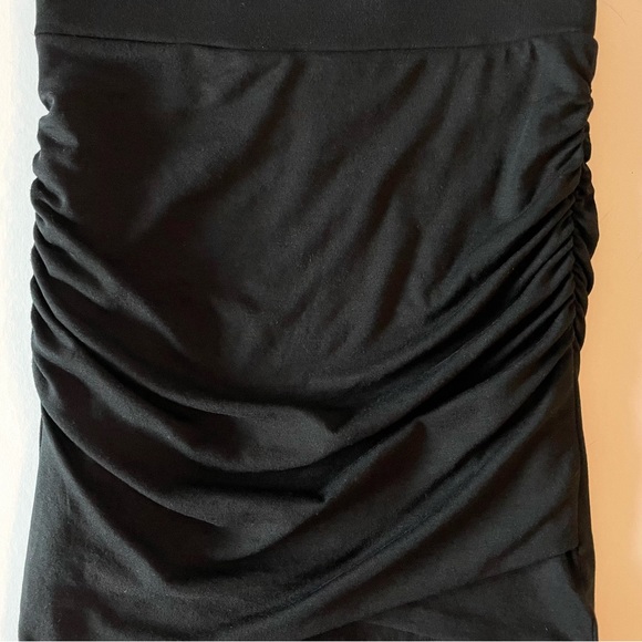 Banana Republic Black Ruched Soft Knit Bodycon Mini Skirt Size XS - Picture 4 of 15